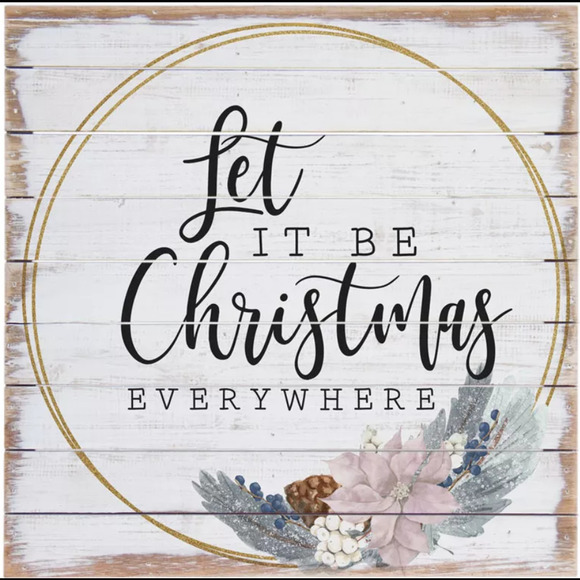 Let It Be Christmas Wall Art by Sincere Surroundings - Picture 1 of 1